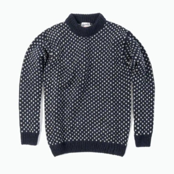 Devold Norway Navy Blue Nordsjø Wool Sweater - Small, Oversized - Picture 15 of 16